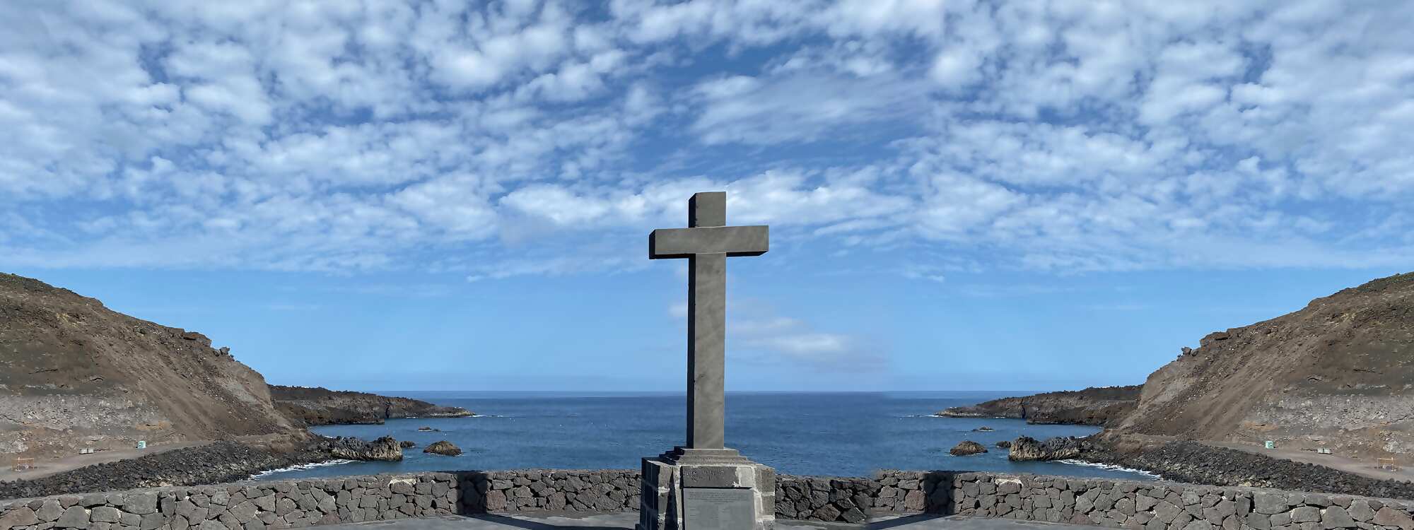 Denkmal am Leuchtturm Punta de Fuencaliente zum Gedenken an die Vierzig Märtyrer von Brasilien auf La Palma