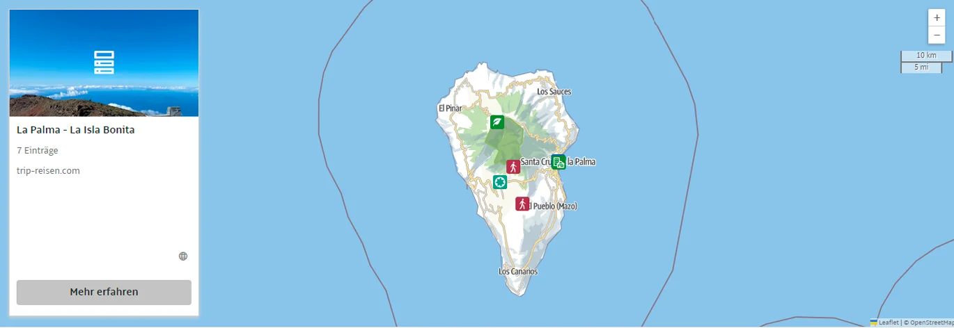 La Palma - alle Infos auf Trip La Palma  - alles auf einer Karte